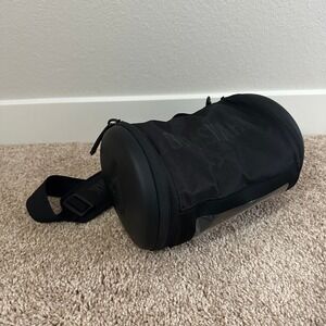 Black Crossbody Barrel Bag -